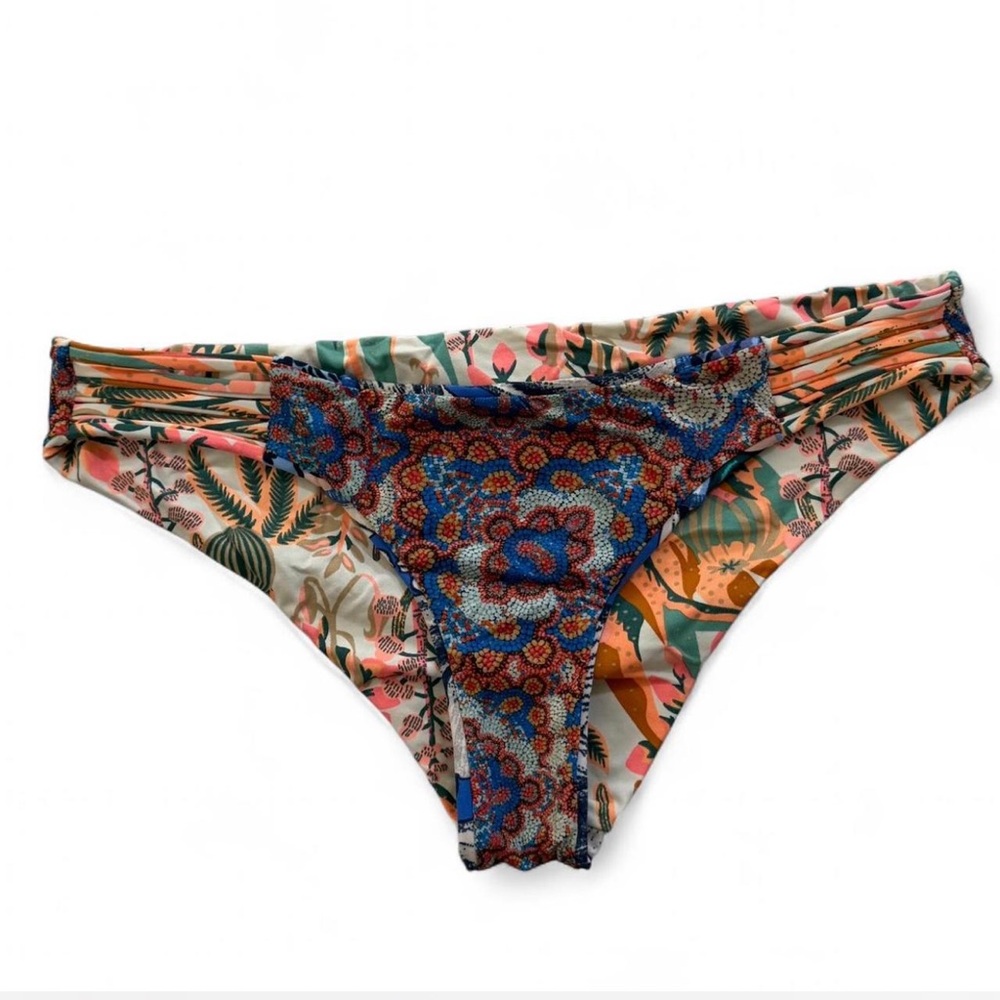 Maaji Blue and Orange Floral Bikini Set - Picture 3 of 6